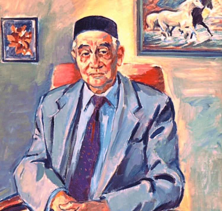 «Әмирхан Еники портреты». Р.Гыйләҗев рәсеме. 1999 ел.