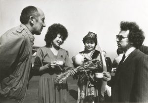 Сулдан уңга: Равил Фәйзуллин, Гөлзада Сафиуллина, Риф Гатауллин. Башкортстан. 1986 ел
